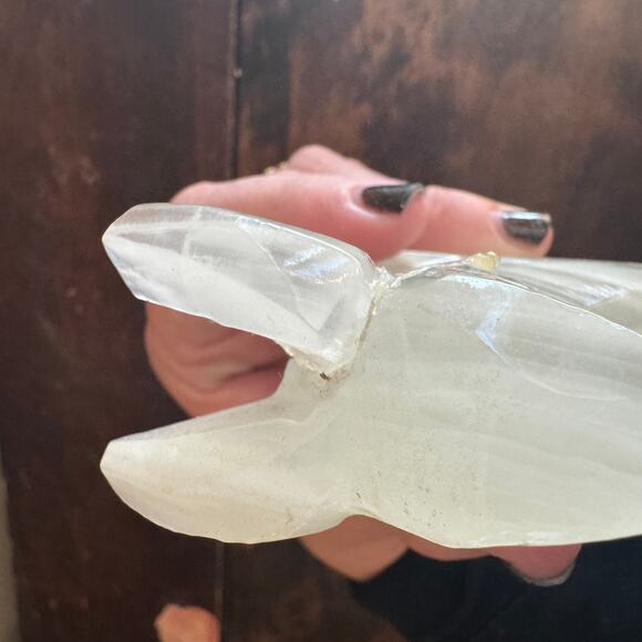 Vintage hand carved White Onyx Marble Donkey Mule Figurine READ - Picture 6 of 9